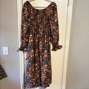 Floral Long Sleeve Dress